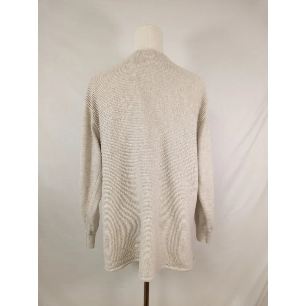 Ella Moss Women's Beige V-Neck Sweater Size Large - Picture 4 of 5